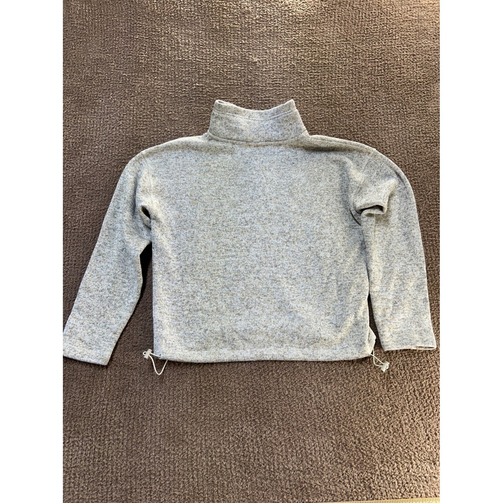 Thread & Supply Womens Heather Oatmeal Quarter Zip Pullover Fleece S JKX7570 - Picture 2 of 8